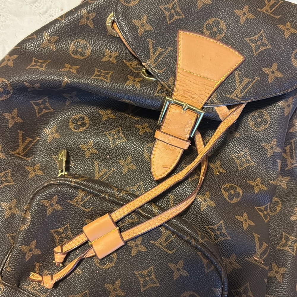 Luxury Brown Monogram Backpack - Picture 5 of 6